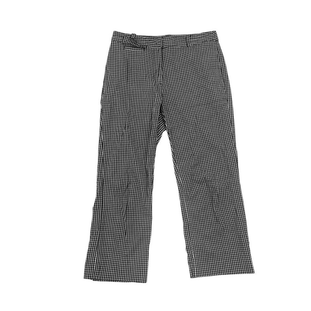 vintage plaid straight leg pants size M Unisex 30 waist grey black dark academia